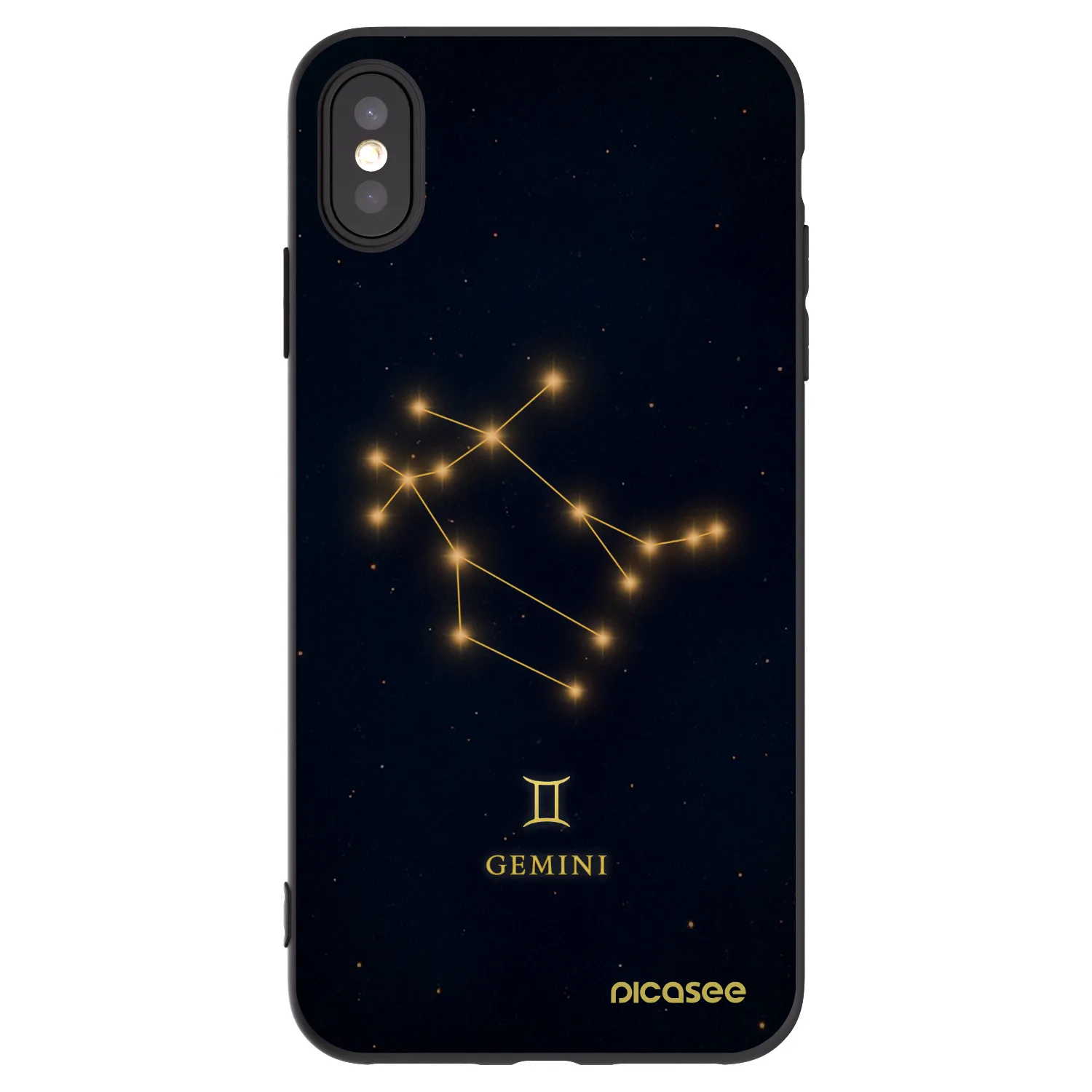 Picasee fekete szilikon tok az alábbi mobiltelefonokra Apple iPhone XS Max - GEMINI