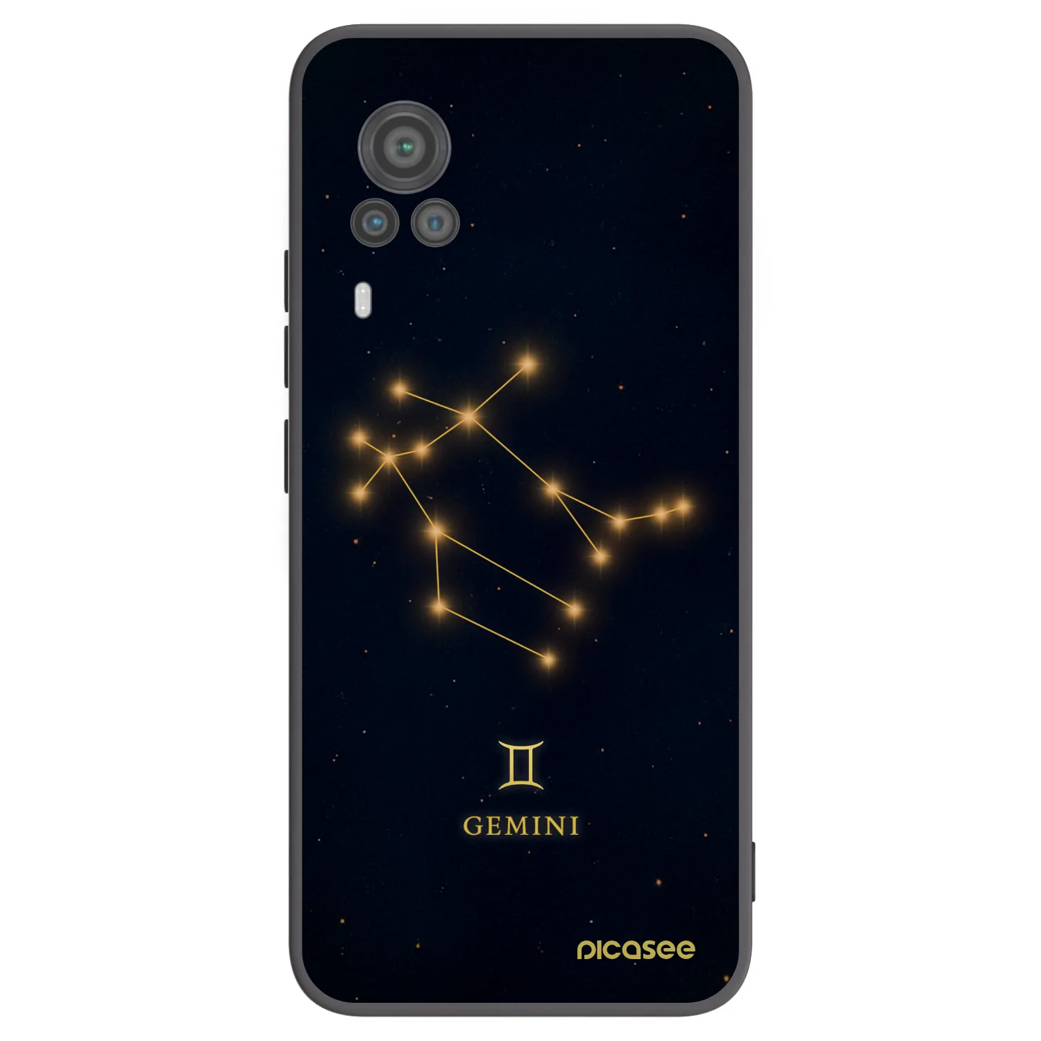 Picasee fekete szilikon tok az alábbi mobiltelefonokra Vivo X60 Pro 5G - GEMINI