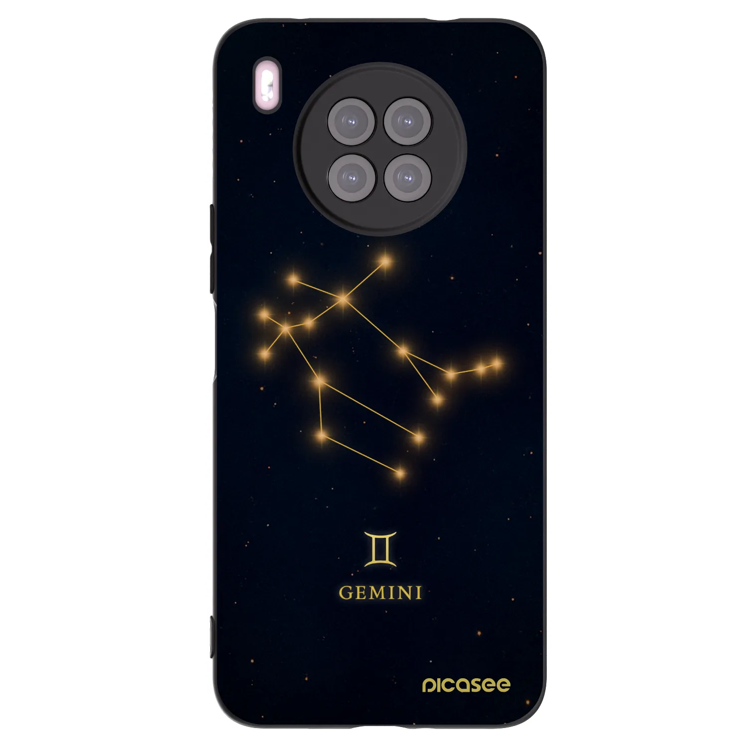 Picasee fekete szilikon tok az alábbi mobiltelefonokra Huawei Nova 8i - GEMINI