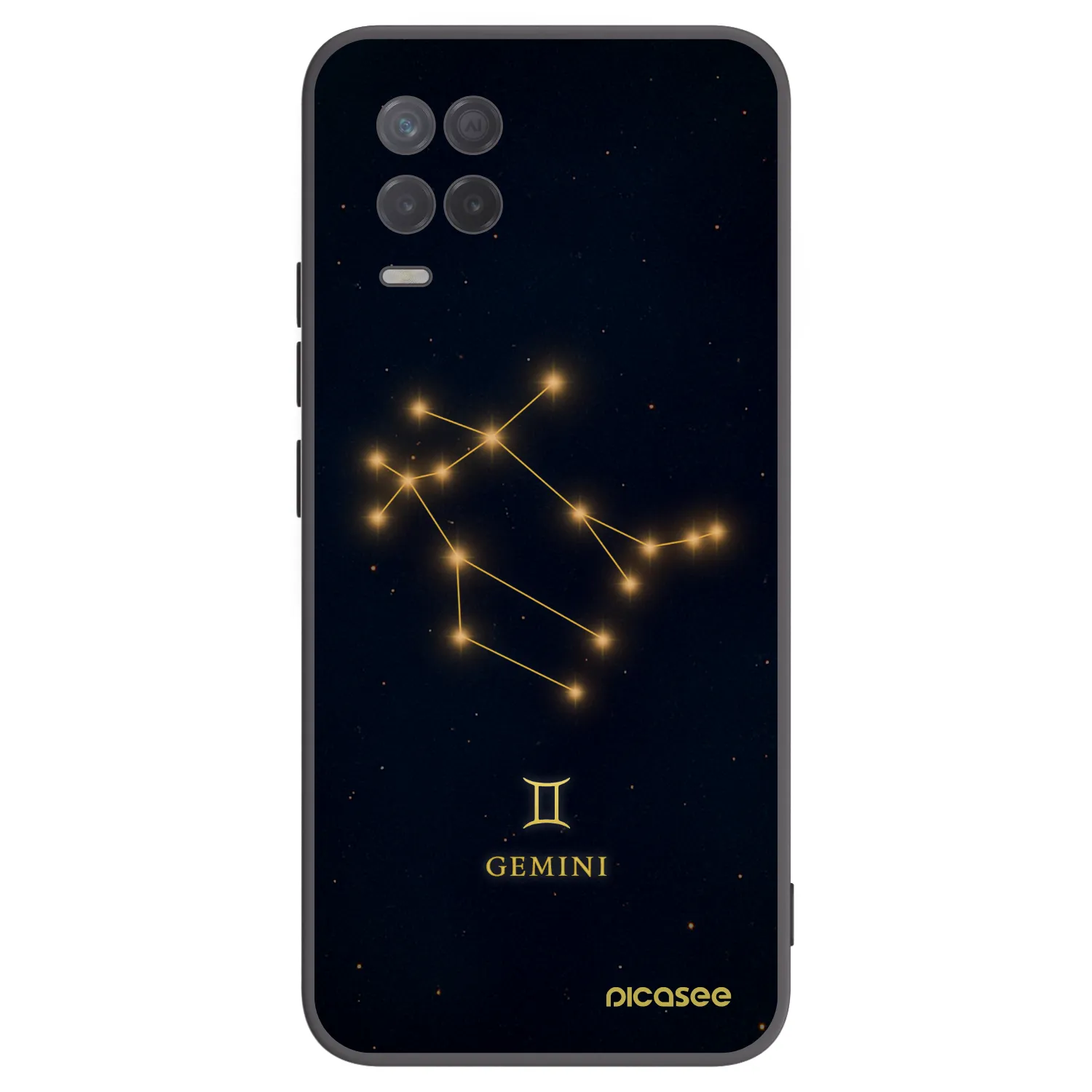 Picasee fekete szilikon tok az alábbi mobiltelefonokra Realme 8 5G - GEMINI