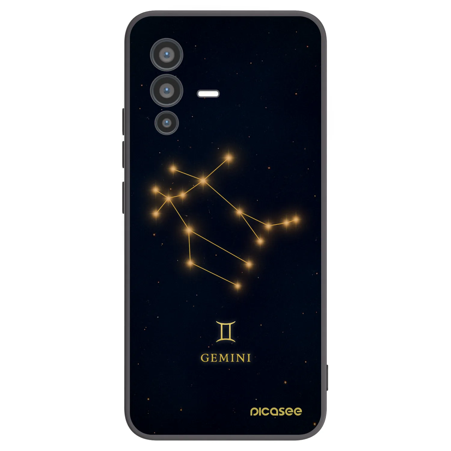 Picasee fekete szilikon tok az alábbi mobiltelefonokra Vivo V23 5G - GEMINI