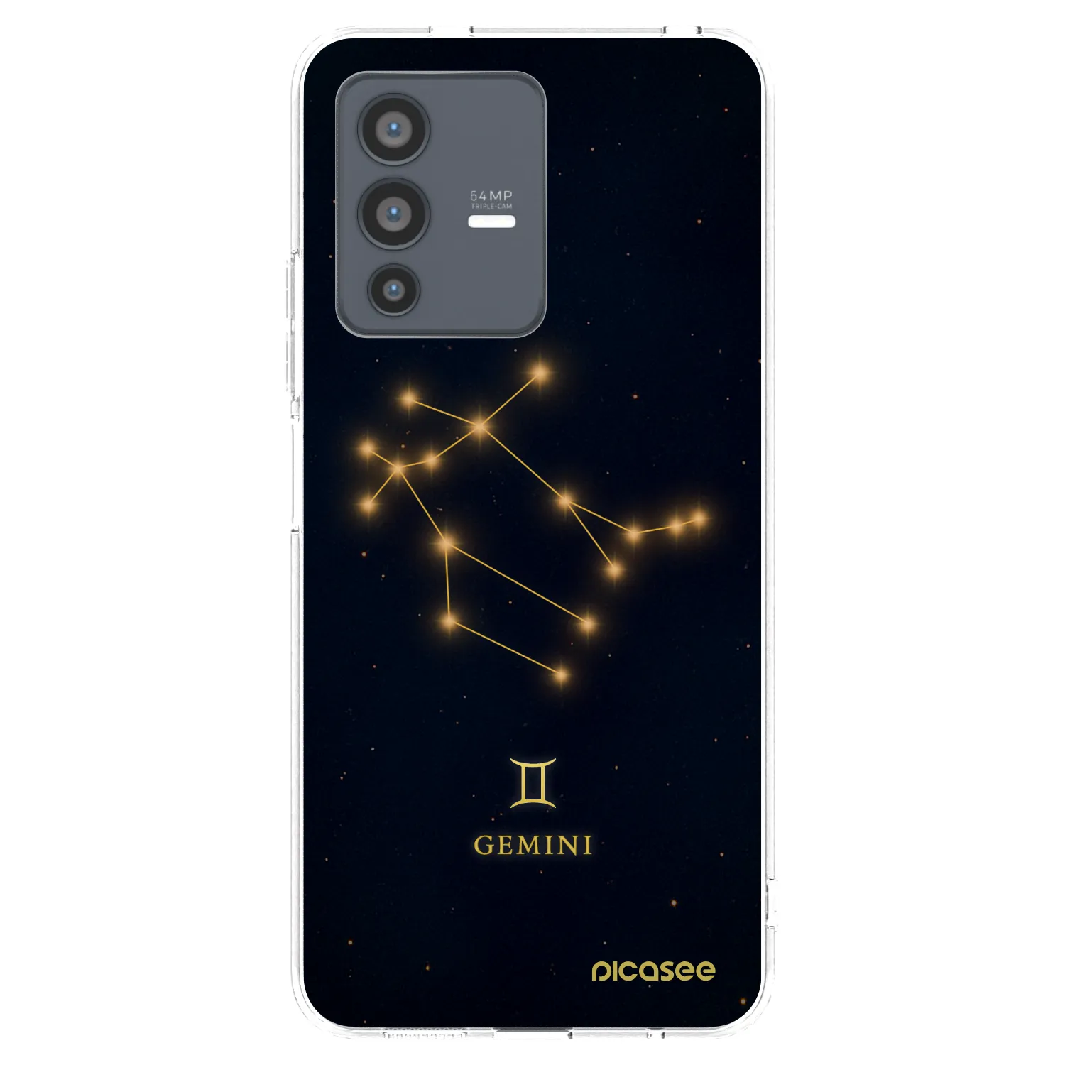 Picasee átlátszó szilikon tok az alábbi mobiltelefonokra Vivo V23 5G - GEMINI