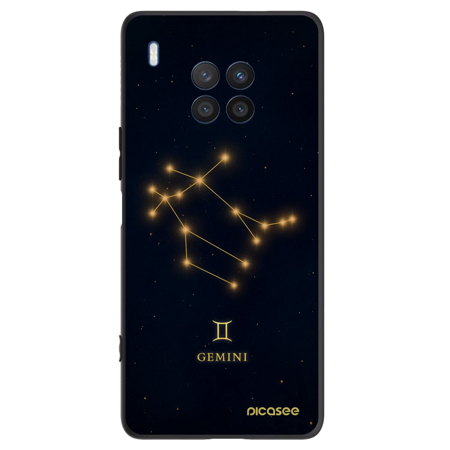 Picasee fekete szilikon tok az alábbi mobiltelefonokra Honor 50 Lite - GEMINI