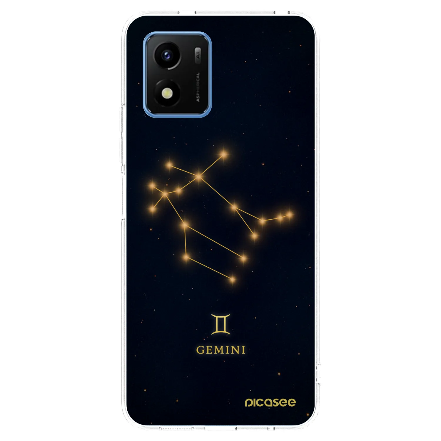 Picasee átlátszó szilikon tok az alábbi mobiltelefonokra Vivo Y01 - GEMINI