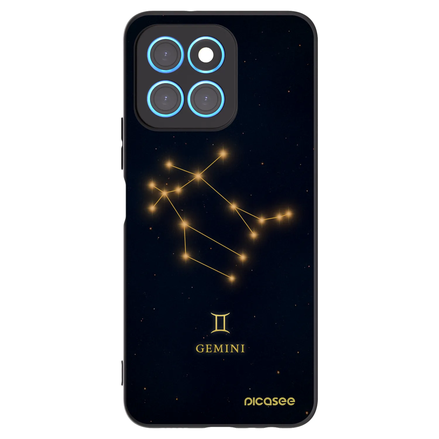 Picasee fekete szilikon tok az alábbi mobiltelefonokra Honor X8 5G - GEMINI