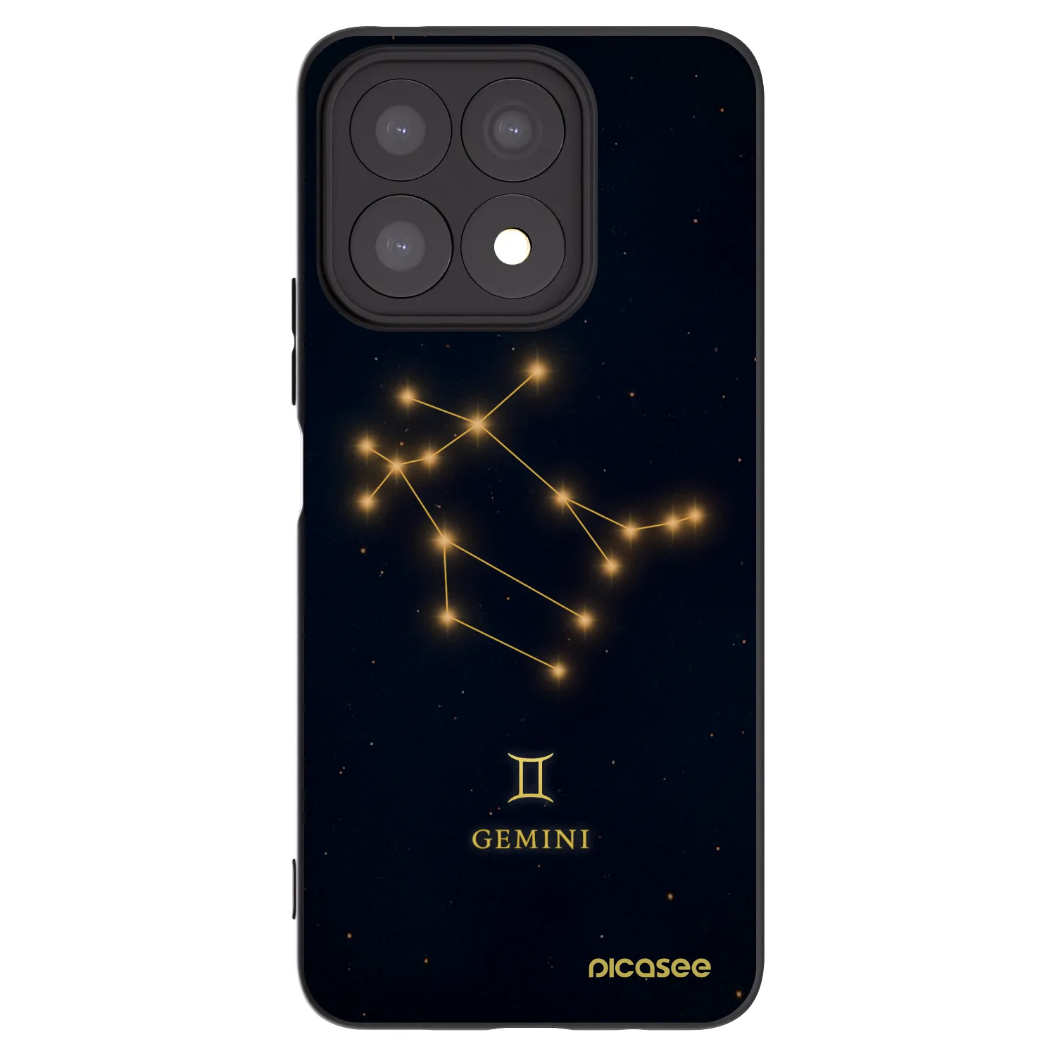 Picasee fekete szilikon tok az alábbi mobiltelefonokra Honor X8a - GEMINI