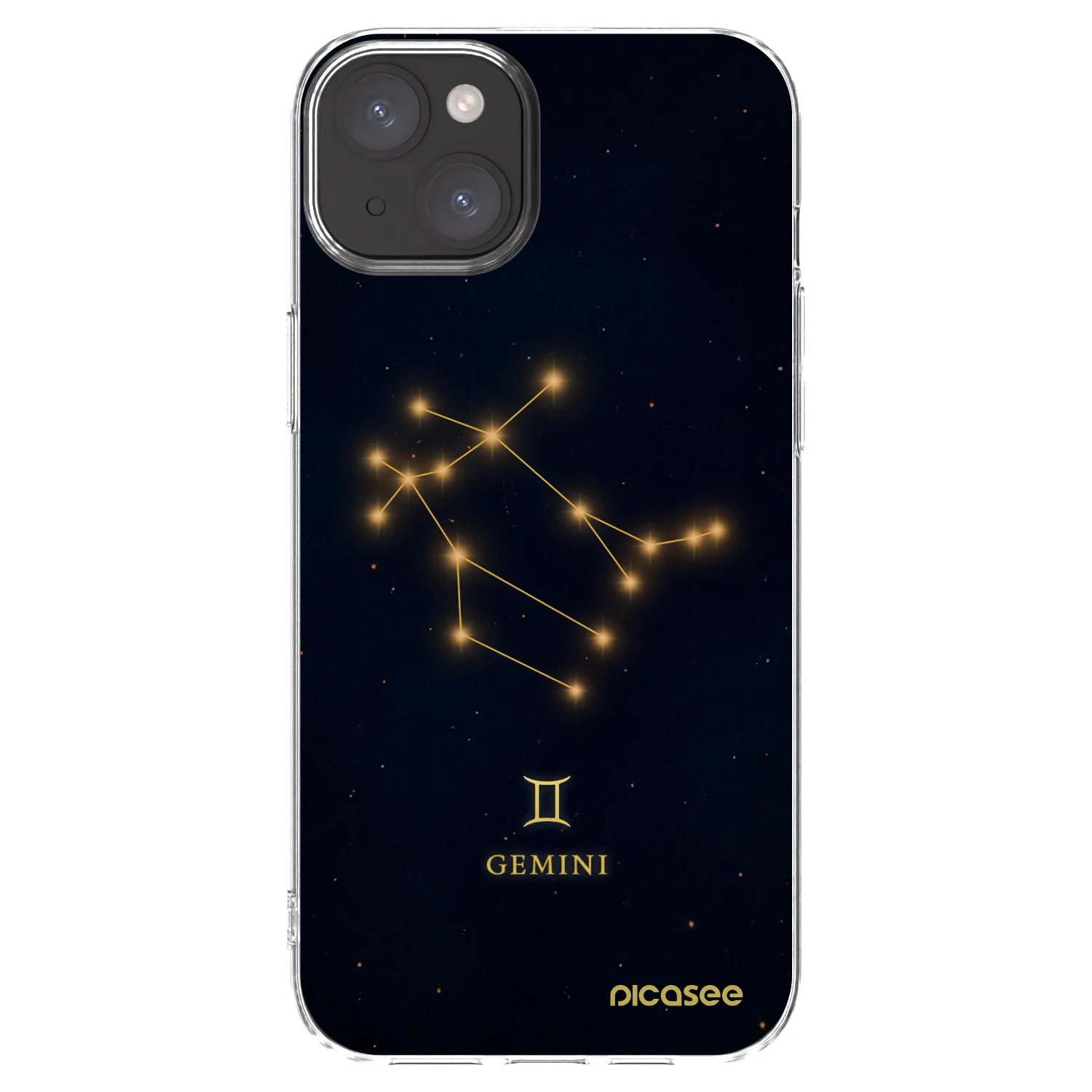 Picasee átlátszó szilikon tok az alábbi mobiltelefonokra Apple iPhone 15 Plus - GEMINI