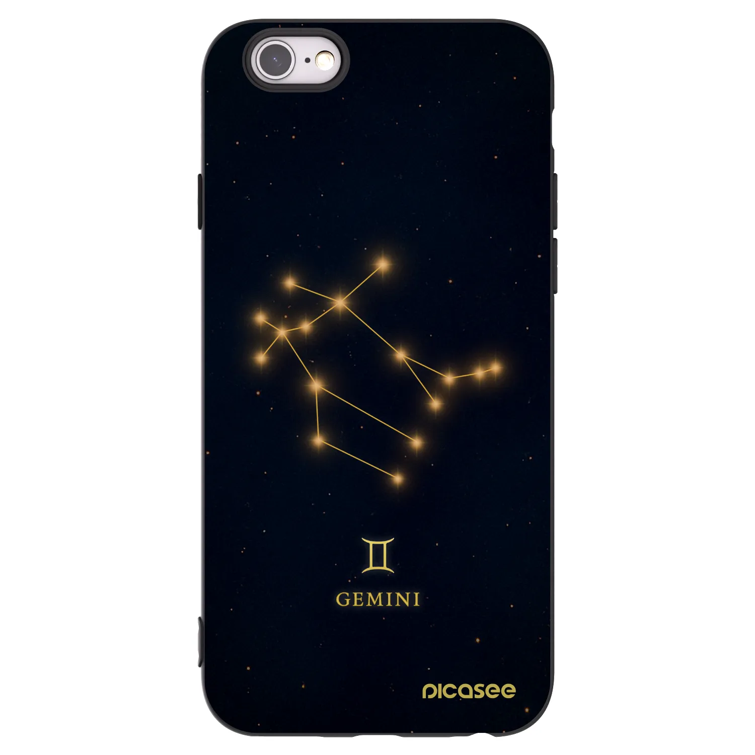 Picasee fekete szilikon tok az alábbi mobiltelefonokra Apple iPhone 6/6S - GEMINI
