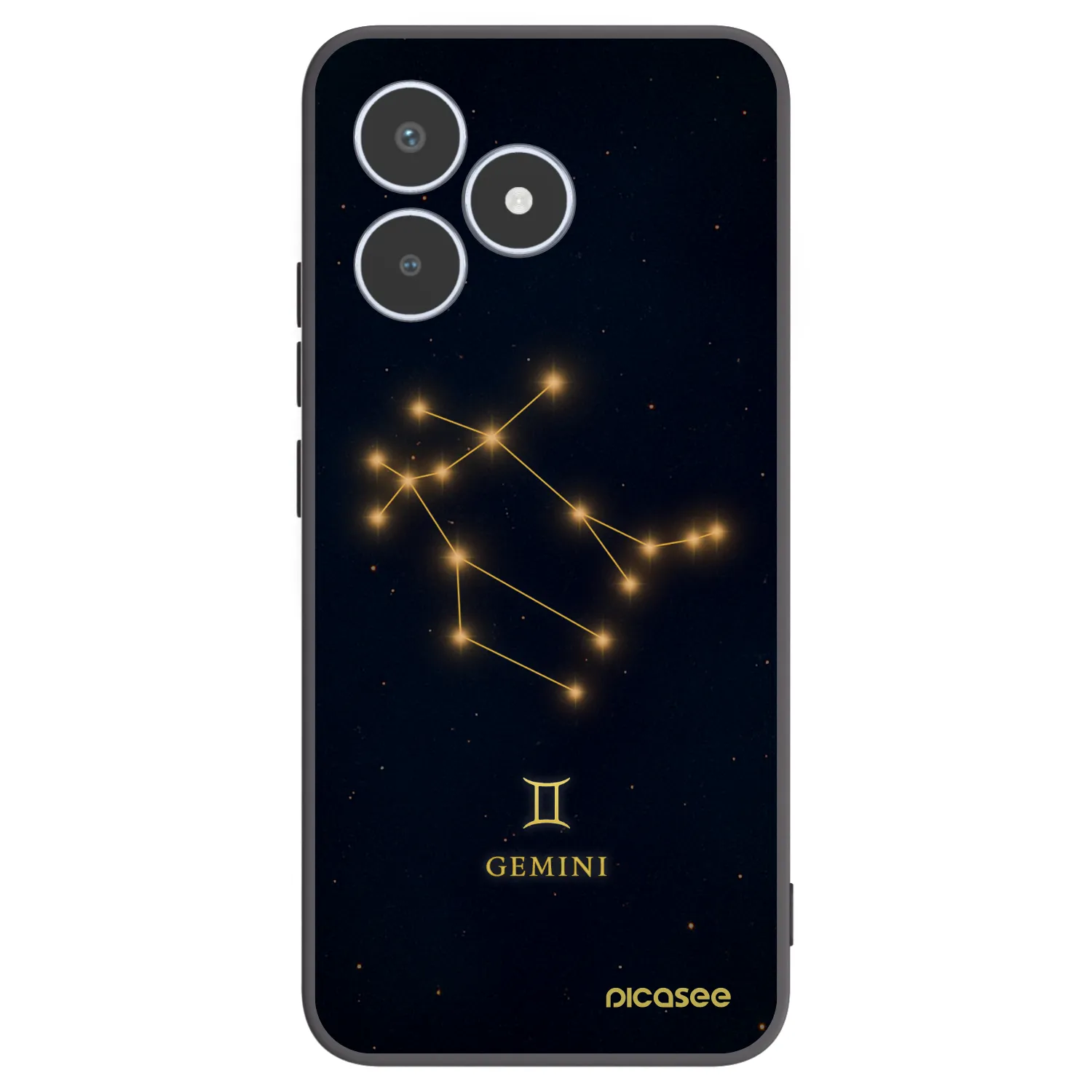 Picasee fekete szilikon tok az alábbi mobiltelefonokra Realme C53 - GEMINI