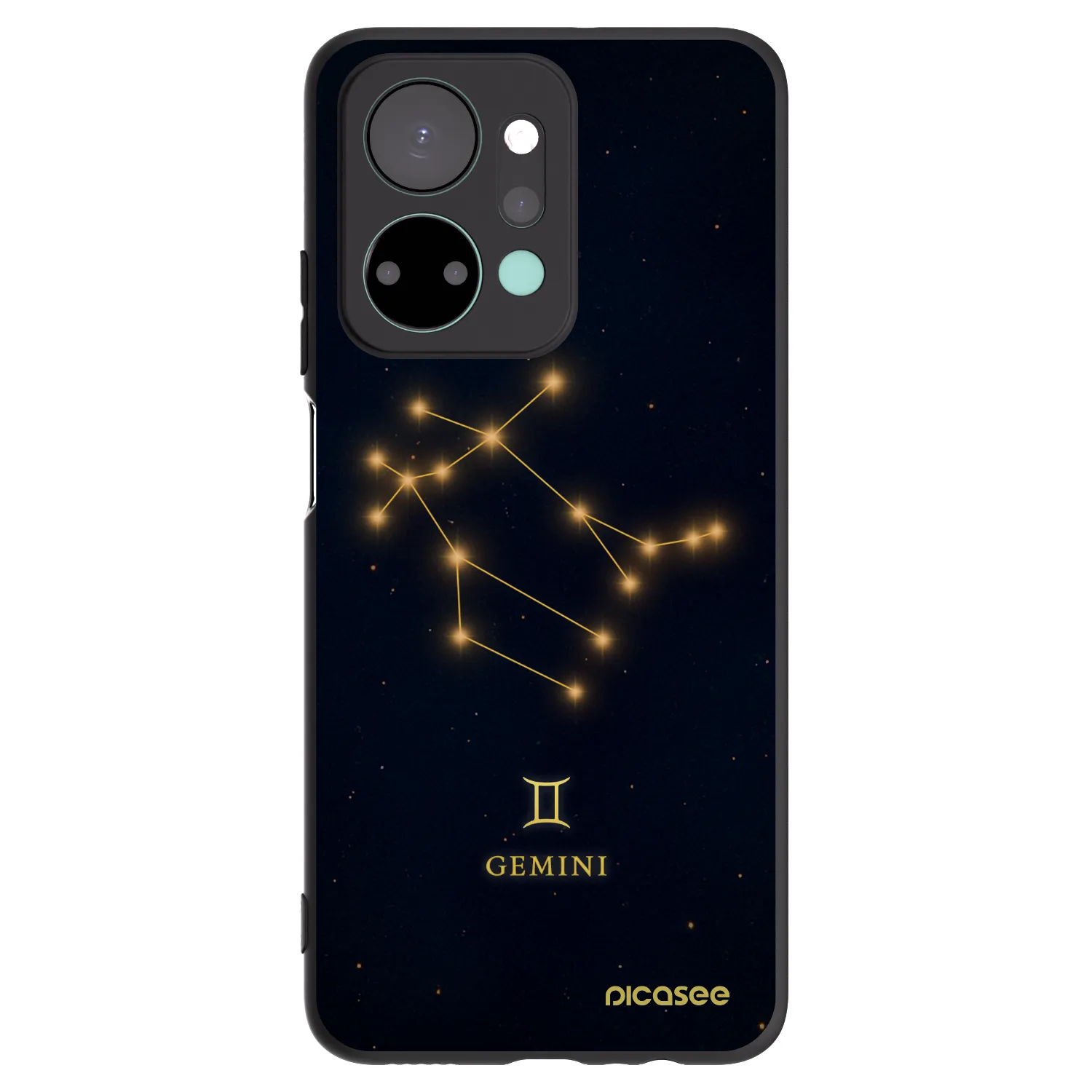 Picasee fekete szilikon tok az alábbi mobiltelefonokra Honor X7a - GEMINI