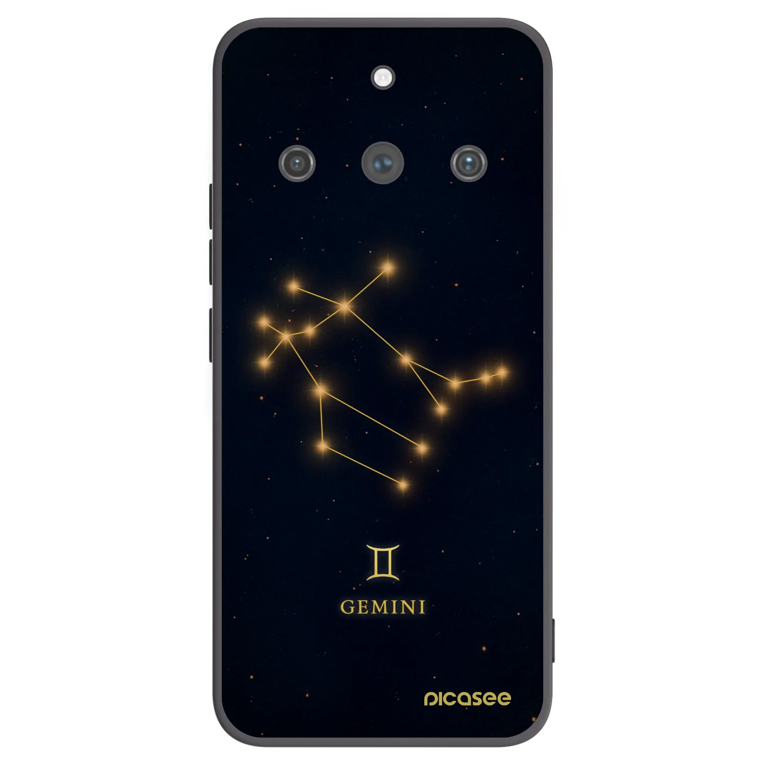 Picasee fekete szilikon tok az alábbi mobiltelefonokra Realme 11 Pro+ - GEMINI