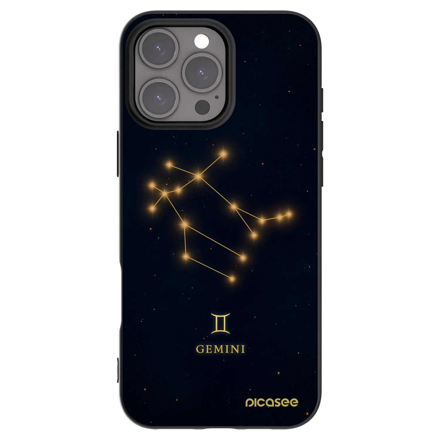 Picasee fekete szilikon tok az alábbi mobiltelefonokra Apple iPhone 16 Pro Max - GEMINI