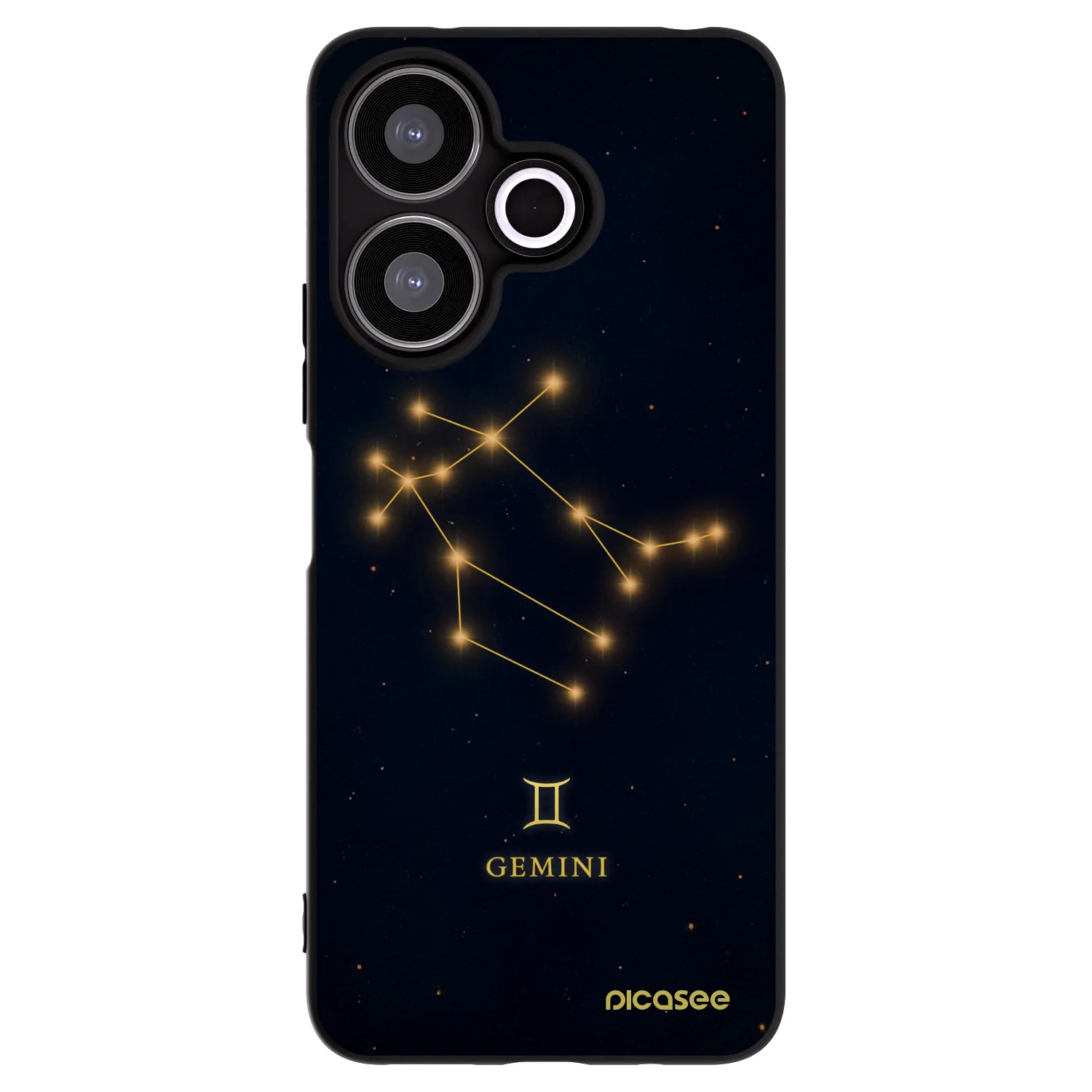 Picasee fekete szilikon tok az alábbi mobiltelefonokra Xiaomi Redmi 13 4G - GEMINI