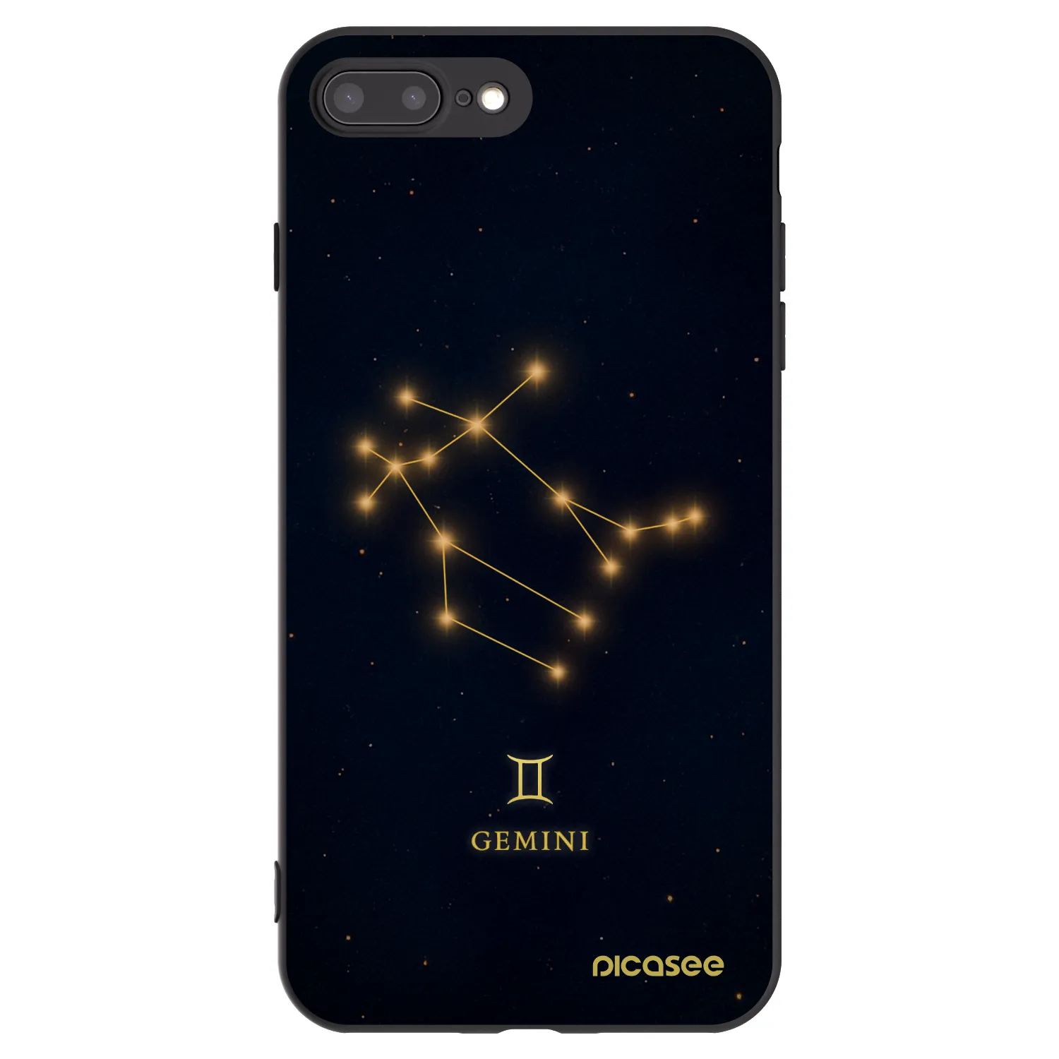Picasee fekete szilikon tok az alábbi mobiltelefonokra Apple iPhone 8 Plus - GEMINI