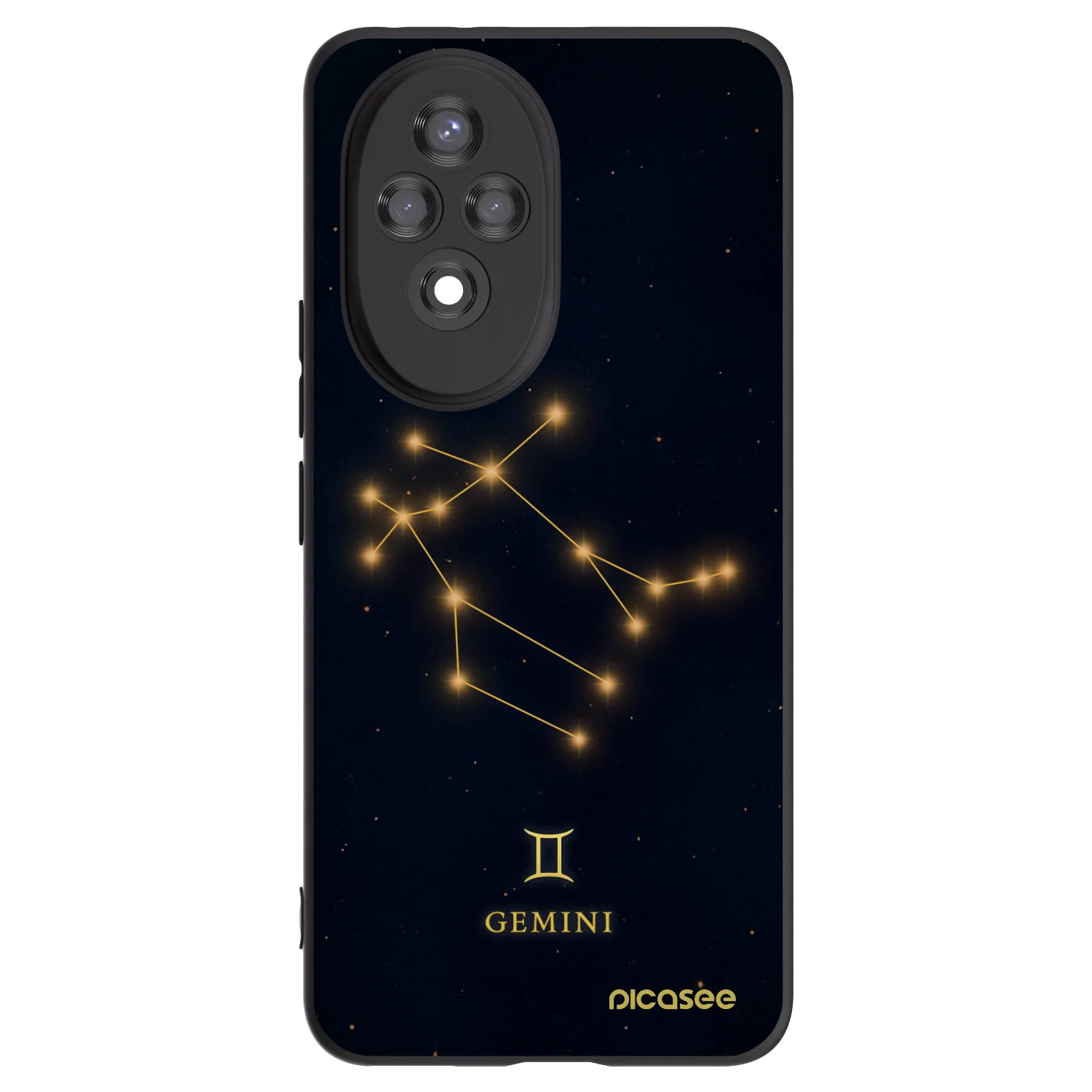 Picasee fekete szilikon tok az alábbi mobiltelefonokra Honor 200 5G - GEMINI