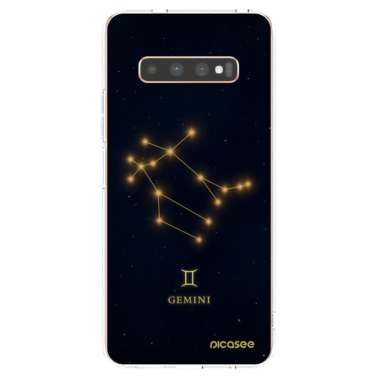 Picasee átlátszó szilikon tok az alábbi mobiltelefonokra Samsung Galaxy S10 Plus G975 - GEMINI