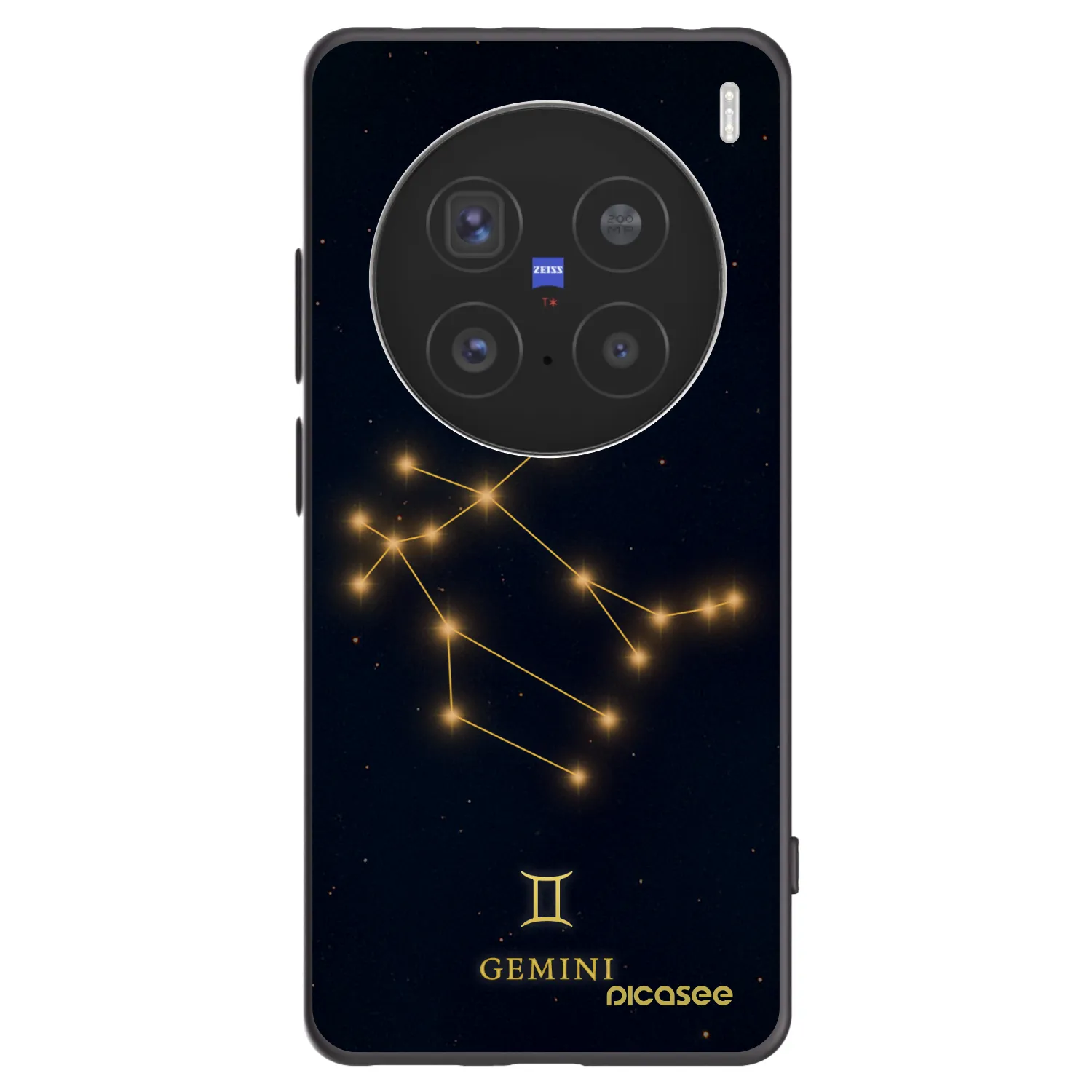 Picasee fekete szilikon tok az alábbi mobiltelefonokra Vivo X200 Pro - GEMINI
