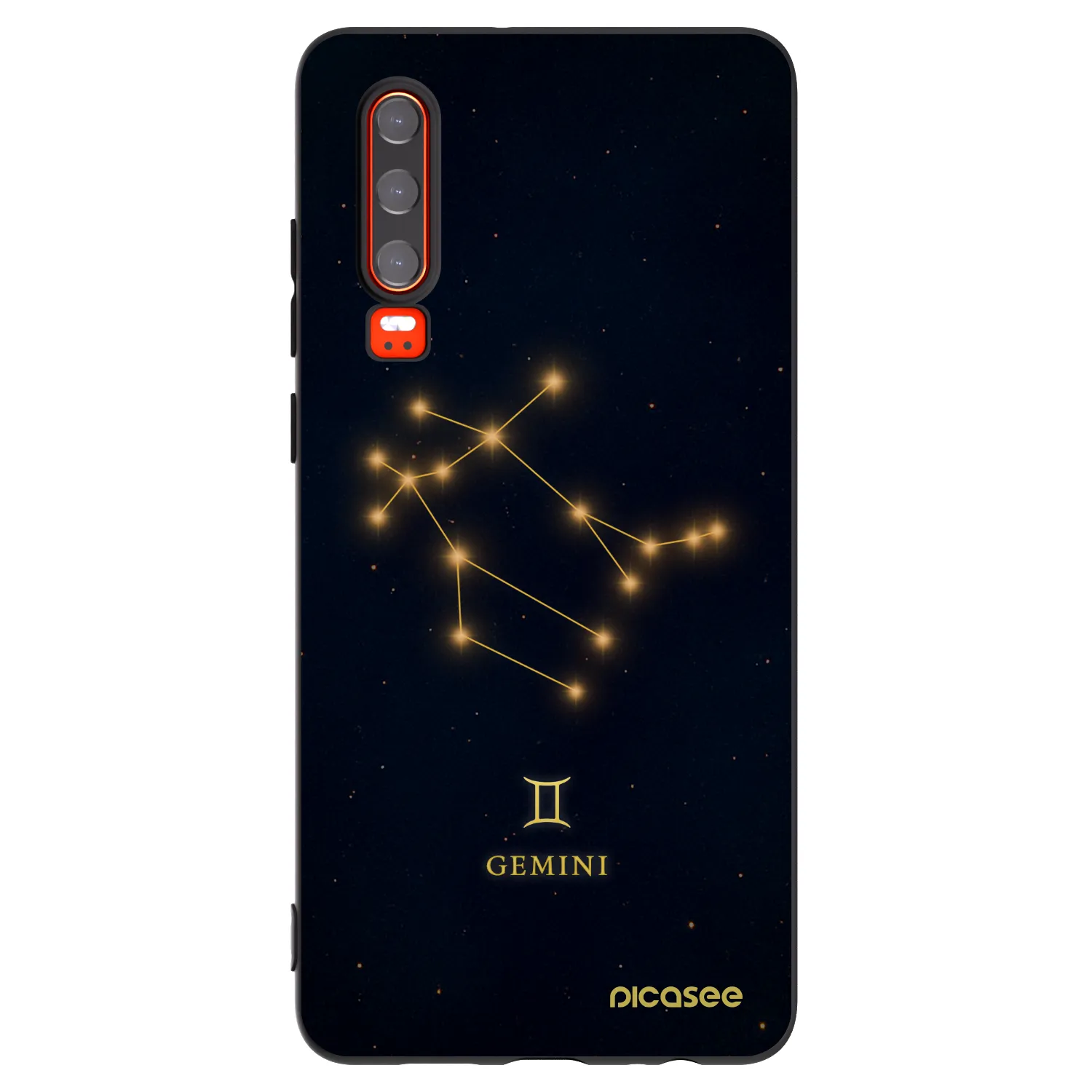 Picasee fekete szilikon tok az alábbi mobiltelefonokra Huawei P30 - GEMINI