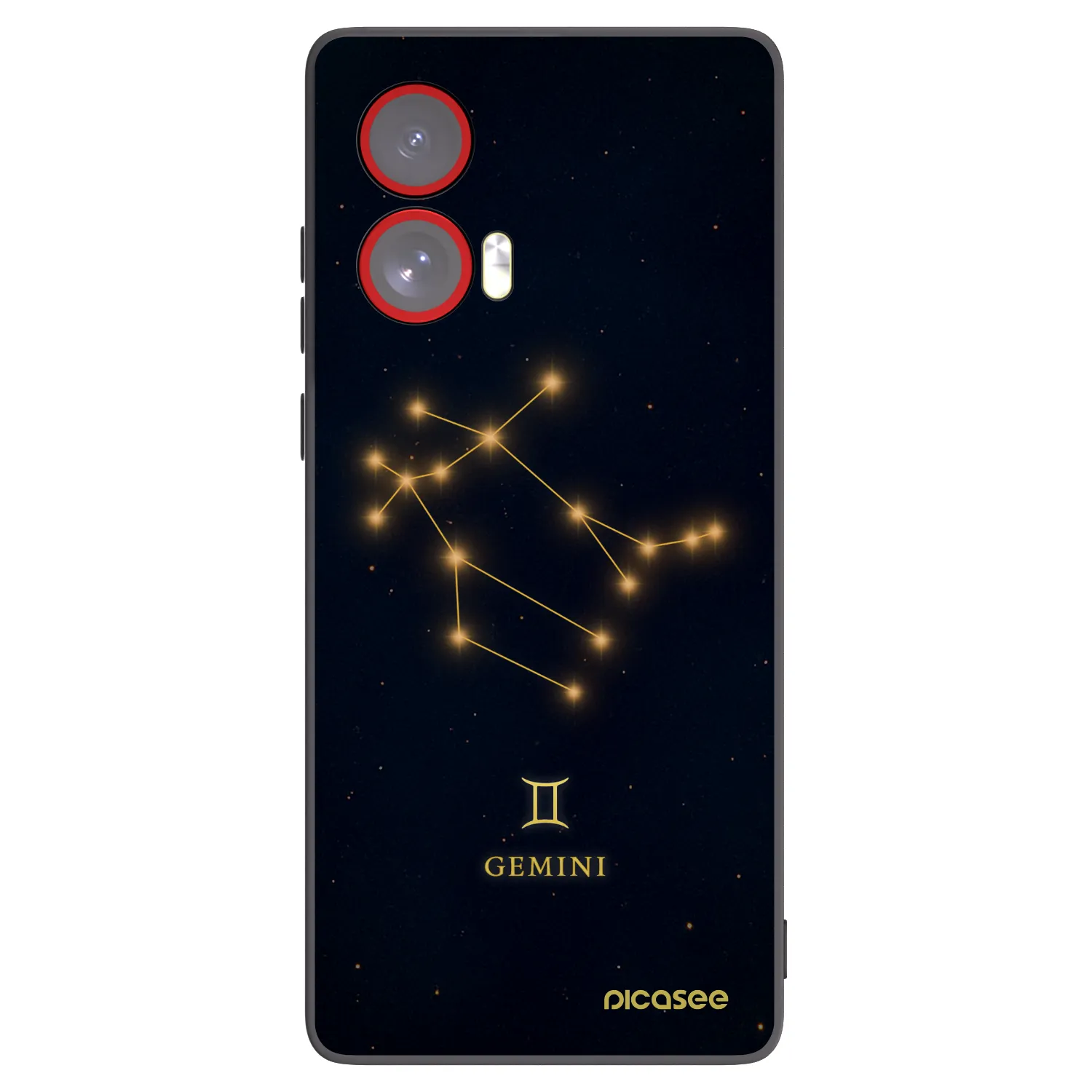 Picasee fekete szilikon tok az alábbi mobiltelefonokra Motorola Edge 50 Fusion - GEMINI