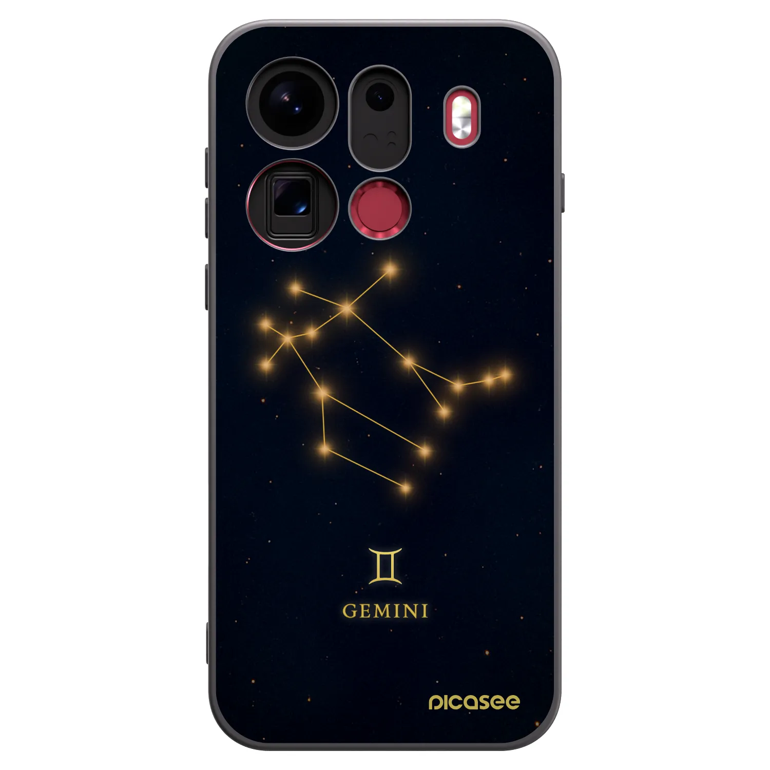 Picasee fekete szilikon tok az alábbi mobiltelefonokra OPPO Find X9 Pro - GEMINI