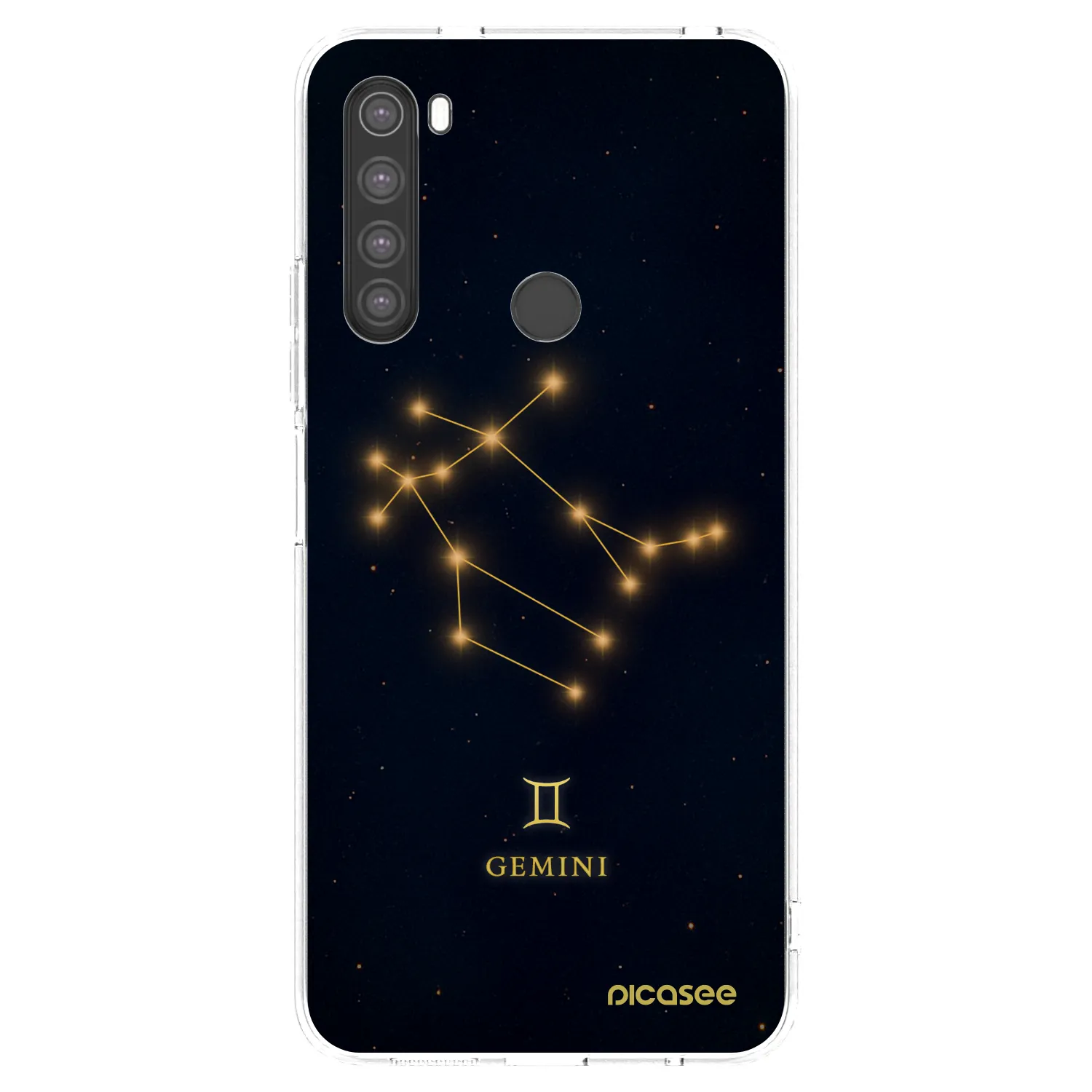 Picasee átlátszó szilikon tok az alábbi mobiltelefonokra Xiaomi Redmi Note 8 - GEMINI