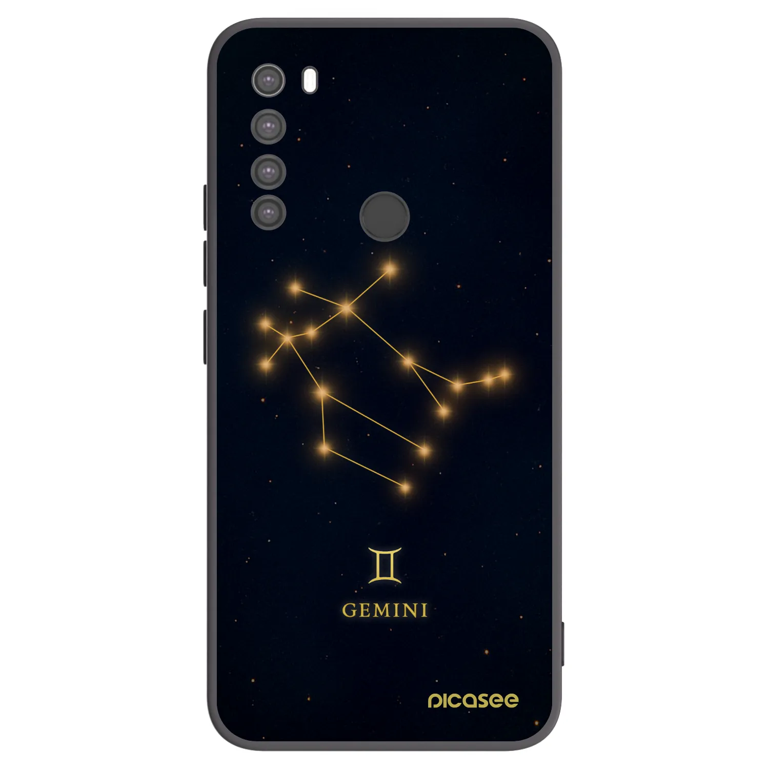 Picasee fekete szilikon tok az alábbi mobiltelefonokra Xiaomi Redmi Note 8 - GEMINI