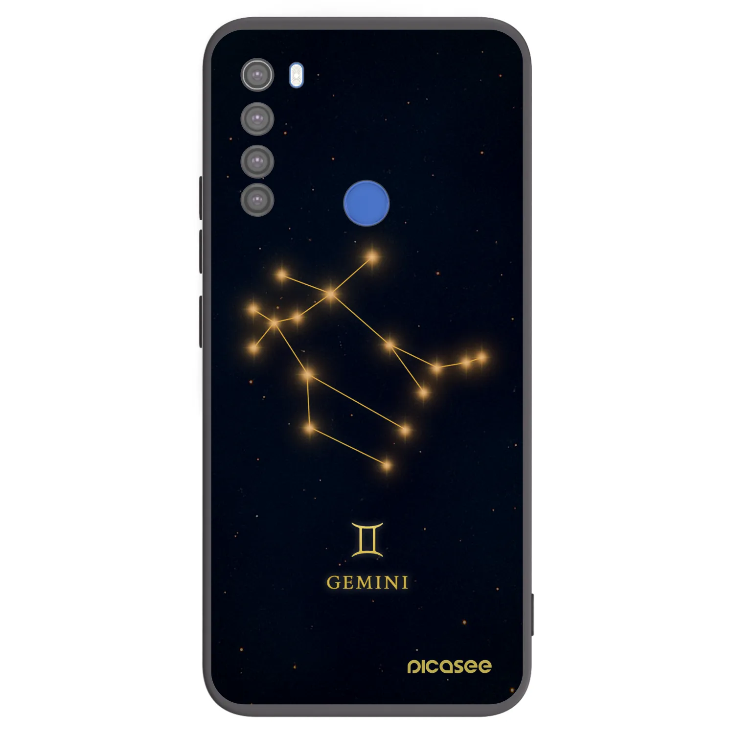 Picasee fekete szilikon tok az alábbi mobiltelefonokra Xiaomi Redmi Note 8T - GEMINI