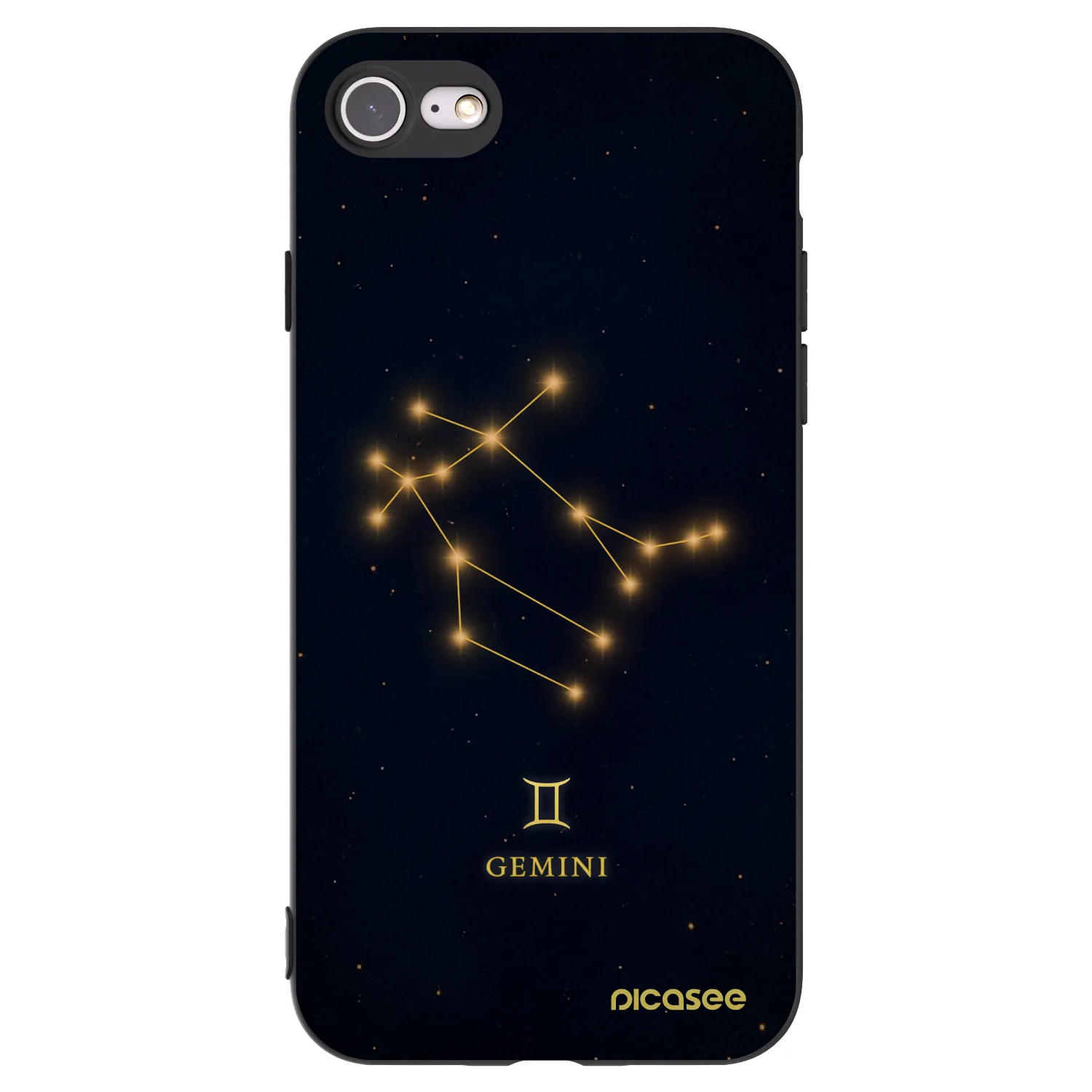 Picasee fekete szilikon tok az alábbi mobiltelefonokra Apple iPhone SE 2020 - GEMINI