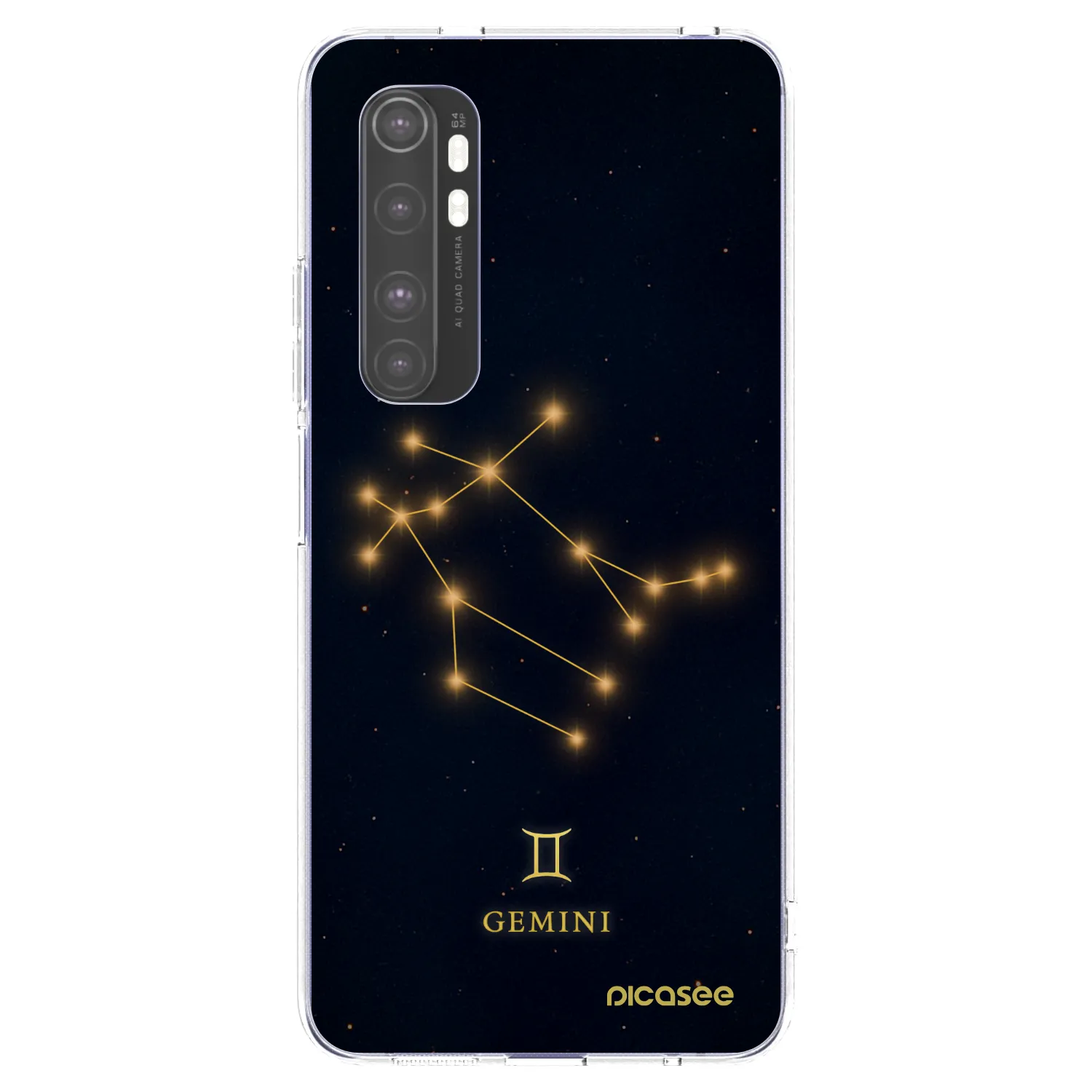 Picasee átlátszó szilikon tok az alábbi mobiltelefonokra Xiaomi Mi Note 10 Lite - GEMINI