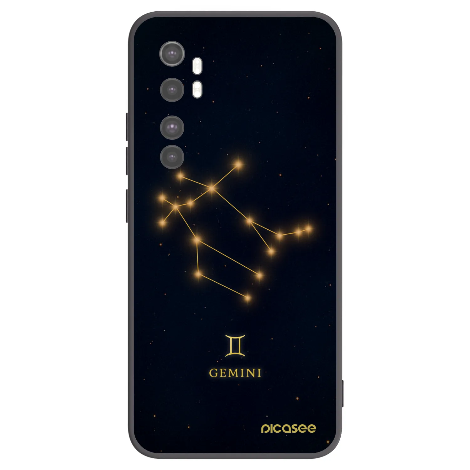 Picasee fekete szilikon tok az alábbi mobiltelefonokra Xiaomi Mi Note 10 Lite - GEMINI