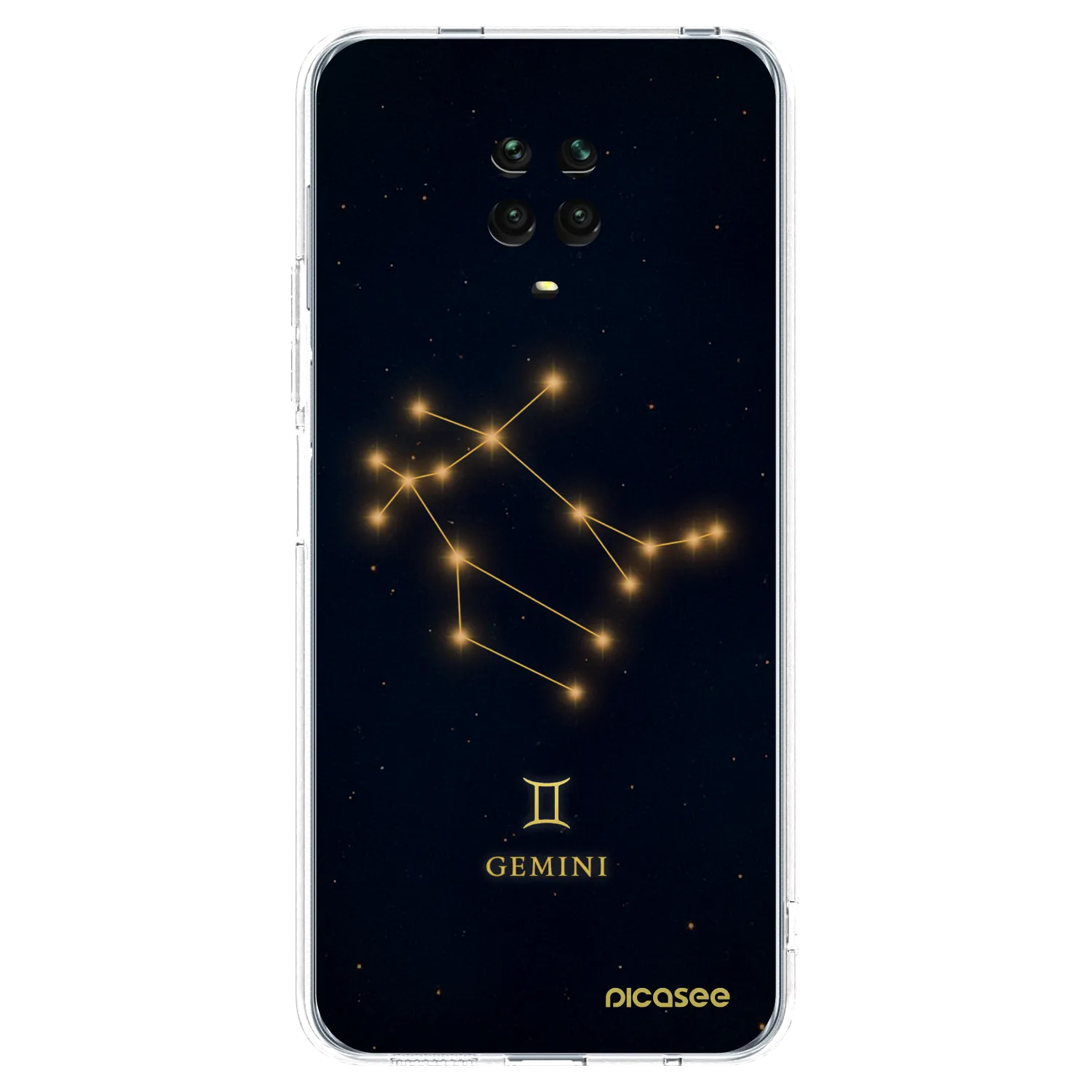 Picasee átlátszó szilikon tok az alábbi mobiltelefonokra Xiaomi Redmi Note 9S - GEMINI