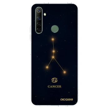 Picasee átlátszó szilikon tok az alábbi mobiltelefonokra Realme 6i - CANCER