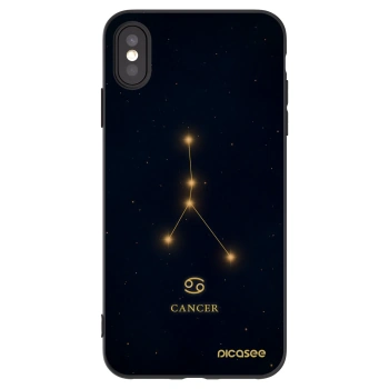 Picasee fekete szilikon tok az alábbi mobiltelefonokra Apple iPhone XS Max - CANCER