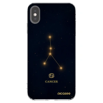 Picasee átlátszó szilikon tok az alábbi mobiltelefonokra Apple iPhone XS Max - CANCER