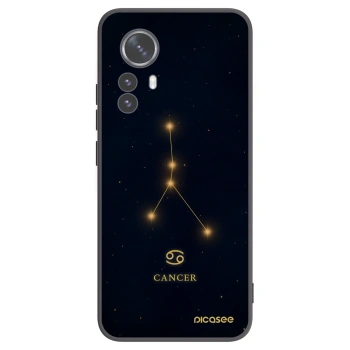 Picasee fekete szilikon tok az alábbi mobiltelefonokra Xiaomi 12 Pro - CANCER