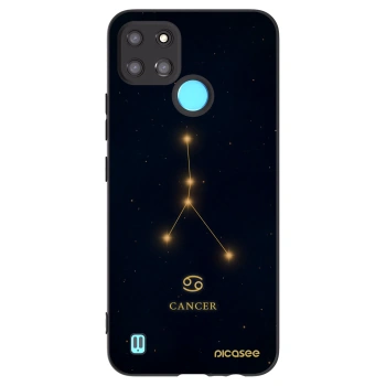 Picasee fekete szilikon tok az alábbi mobiltelefonokra Realme C21Y - CANCER