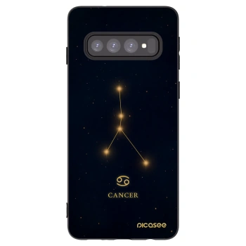 Picasee fekete szilikon tok az alábbi mobiltelefonokra Samsung Galaxy S10 G973 - CANCER