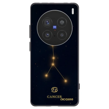 Picasee fekete szilikon tok az alábbi mobiltelefonokra Vivo X200 Pro - CANCER