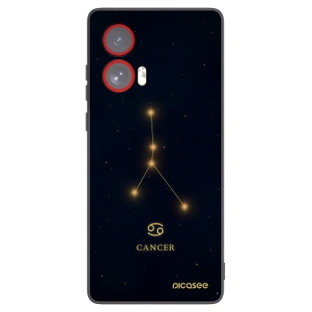 Picasee fekete szilikon tok az alábbi mobiltelefonokra Motorola Edge 50 Fusion - CANCER