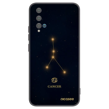 Picasee fekete szilikon tok az alábbi mobiltelefonokra Huawei Nova 5T - CANCER
