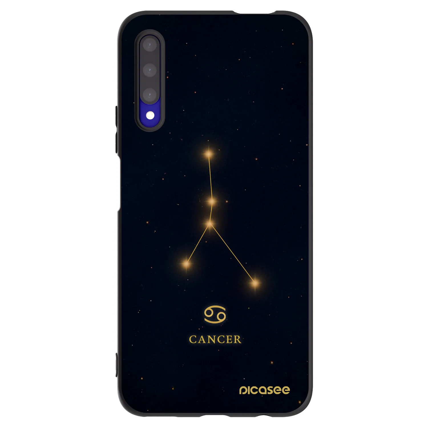 Picasee fekete szilikon tok az alábbi mobiltelefonokra Honor 9X Pro - CANCER