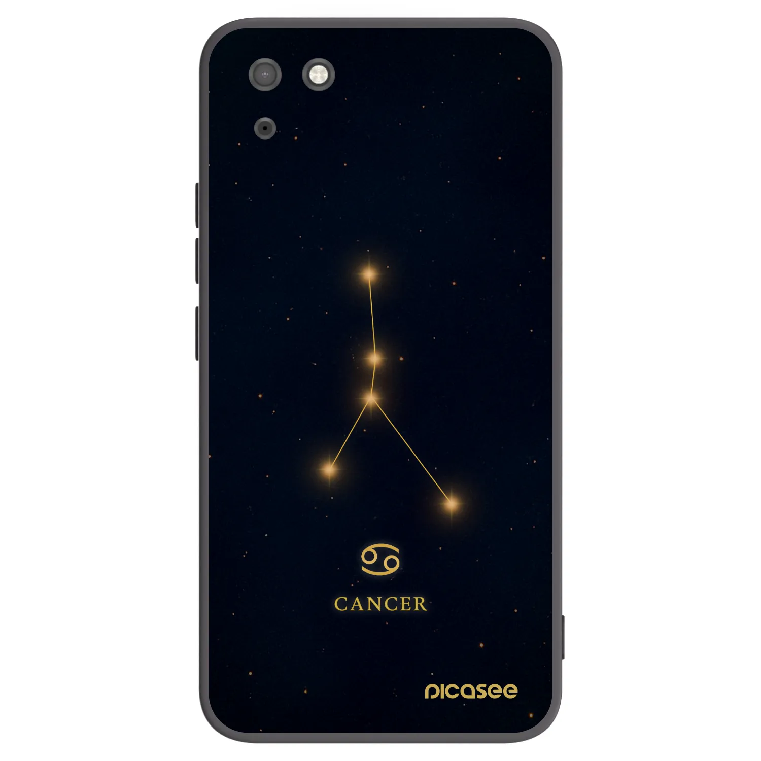 Picasee fekete szilikon tok az alábbi mobiltelefonokra Huawei Y5P - CANCER