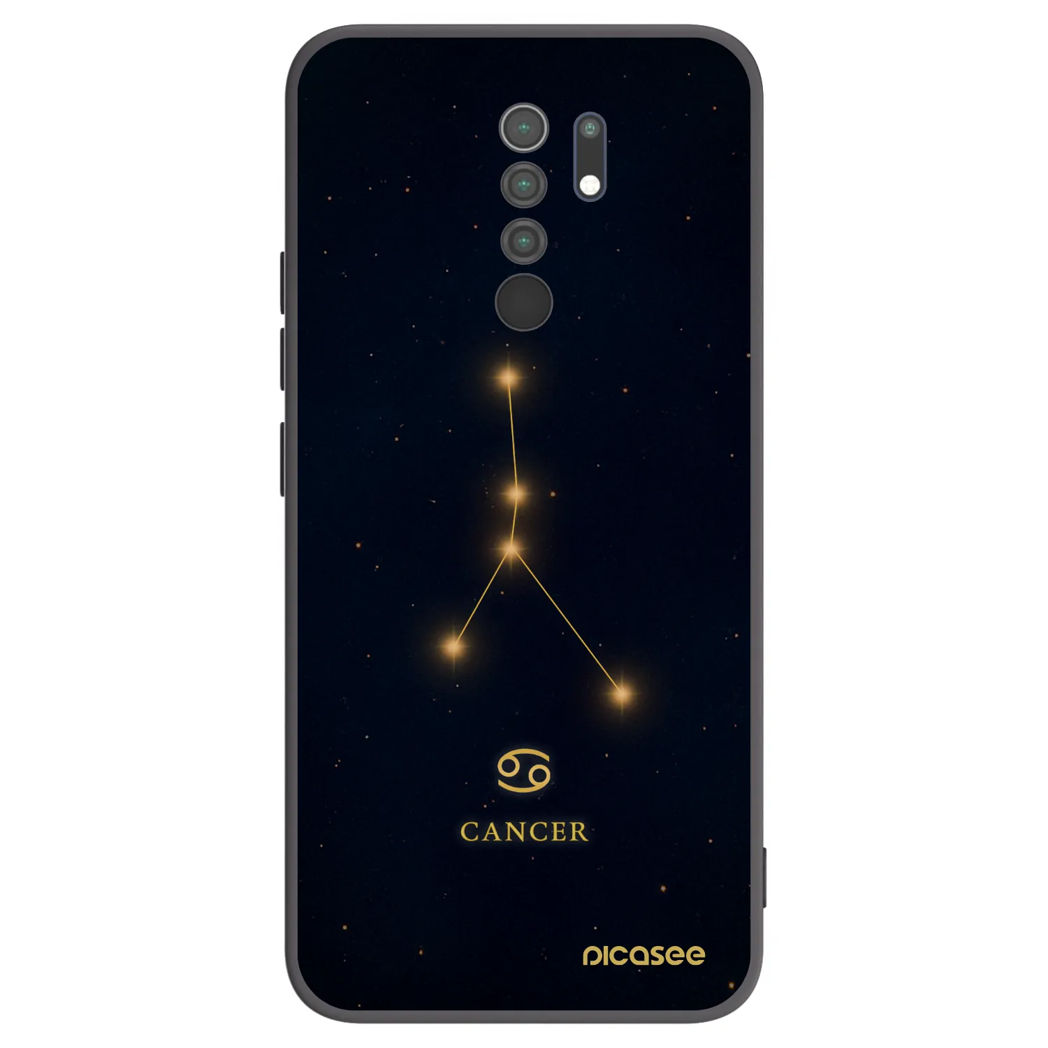 Picasee fekete szilikon tok az alábbi mobiltelefonokra Xiaomi Redmi 9 - CANCER