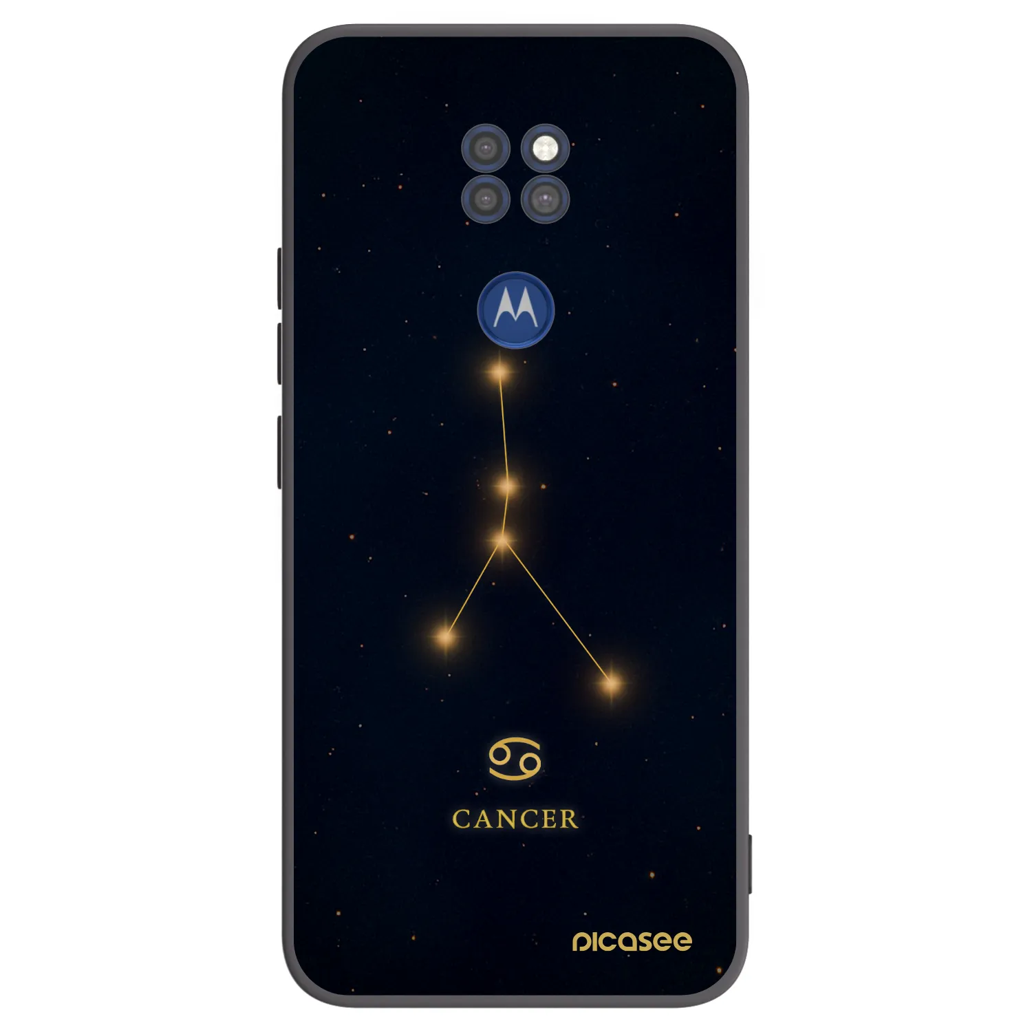 Picasee fekete szilikon tok az alábbi mobiltelefonokra Motorola Moto G9 Play - CANCER
