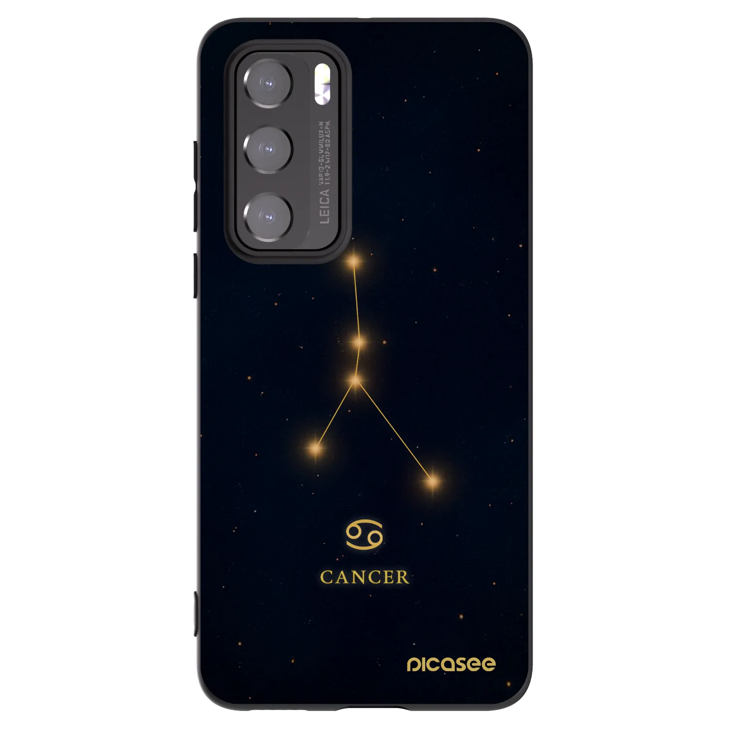 Picasee fekete szilikon tok az alábbi mobiltelefonokra Huawei P40 - CANCER