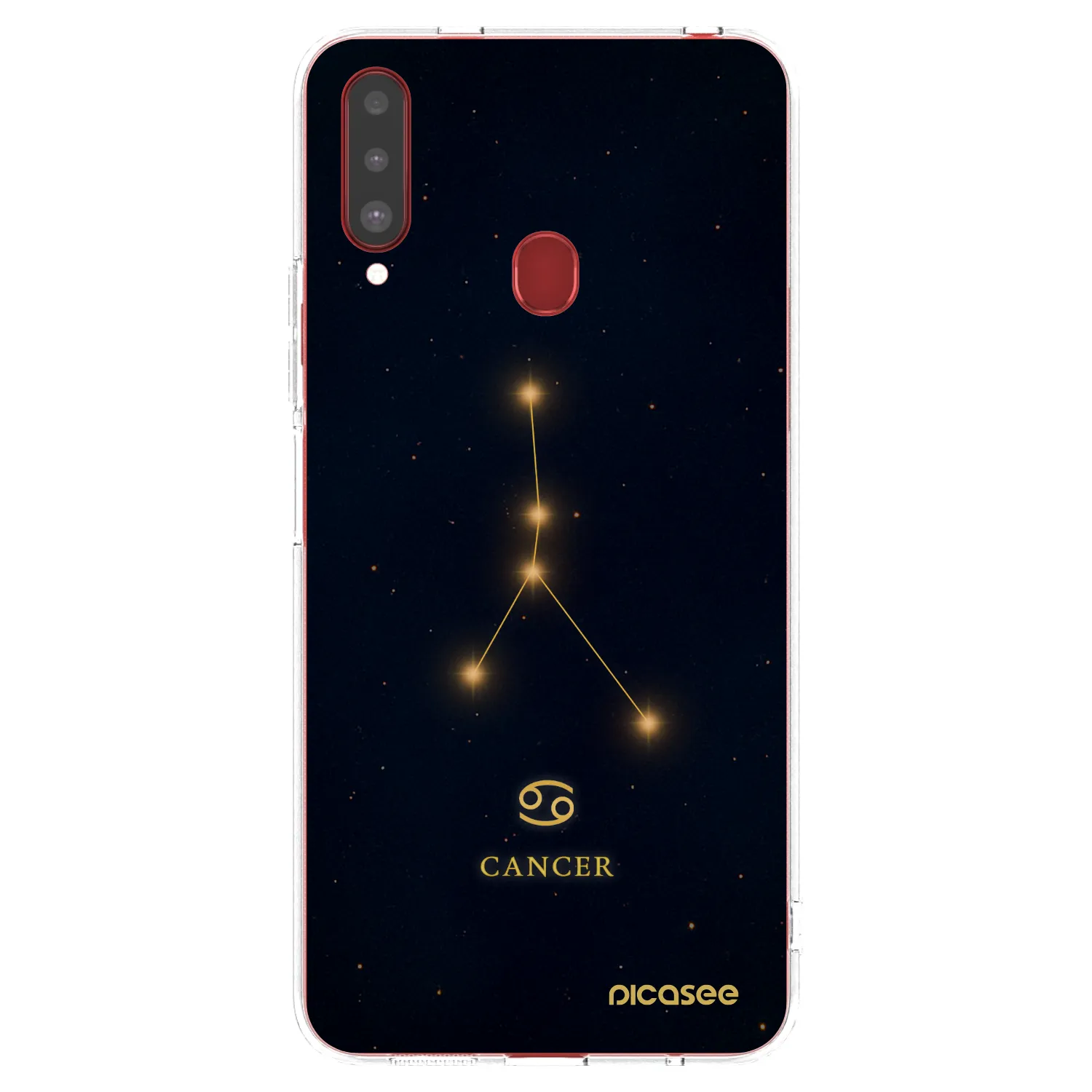 Picasee átlátszó szilikon tok az alábbi mobiltelefonokra Samsung Galaxy A20s - CANCER