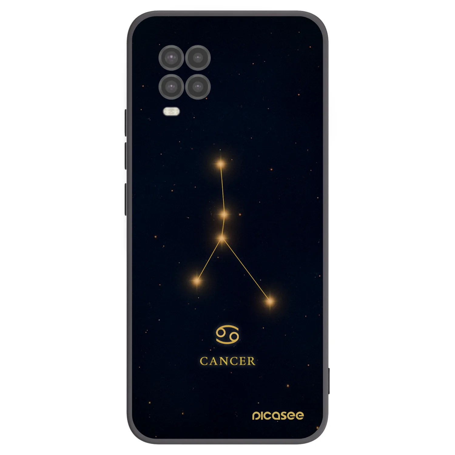 Picasee fekete szilikon tok az alábbi mobiltelefonokra Xiaomi Mi 10 Lite - CANCER