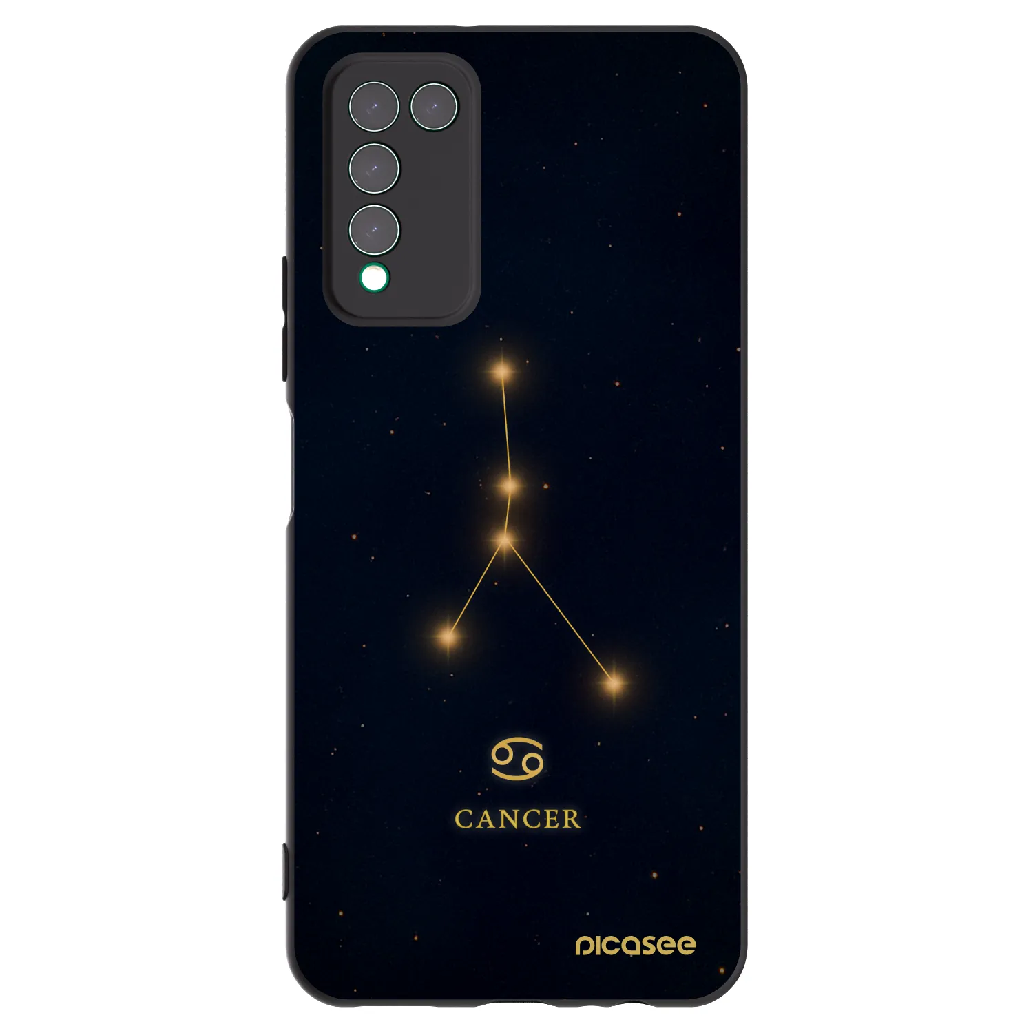 Picasee fekete szilikon tok az alábbi mobiltelefonokra Honor 10X Lite - CANCER