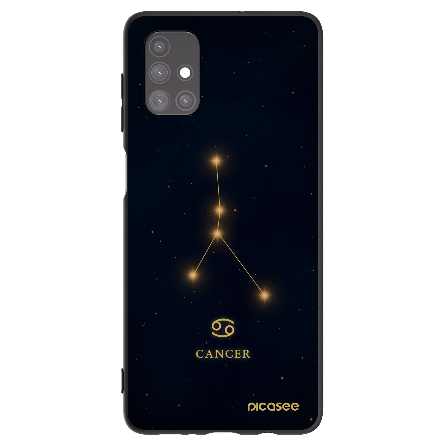 Picasee fekete szilikon tok az alábbi mobiltelefonokra Samsung Galaxy M51 M515F - CANCER