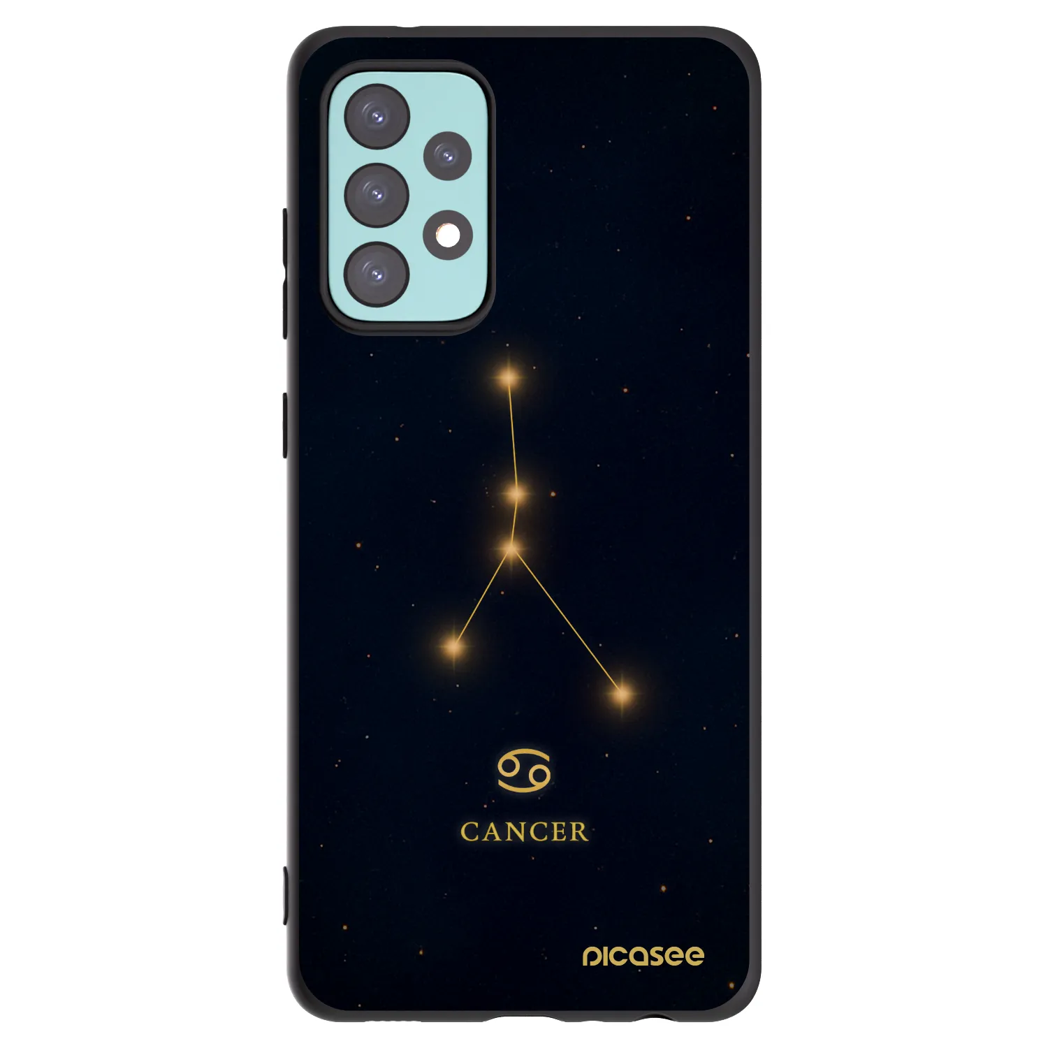 Picasee fekete szilikon tok az alábbi mobiltelefonokra Samsung Galaxy A72 A725F - CANCER
